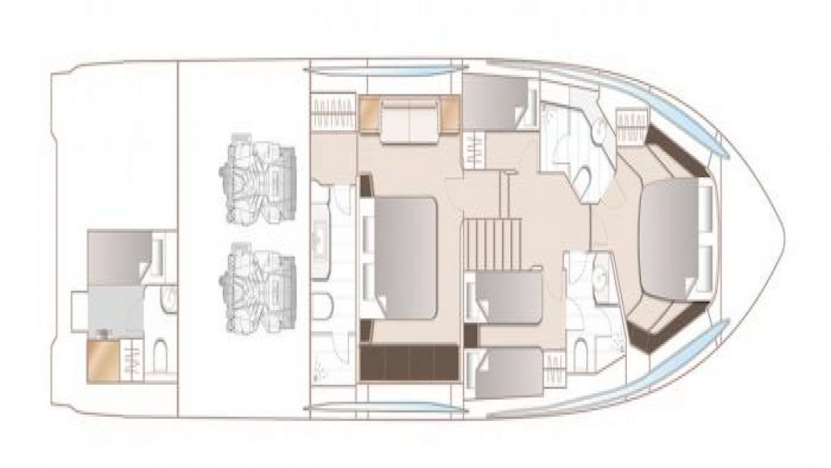 Моторная яхта Princess S65 — фото 6 из 7